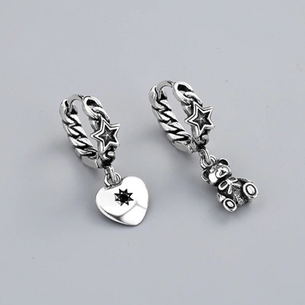 *NEW 925 Sterling Silver Vintage Hoop Earrings - Picture 7 of 10